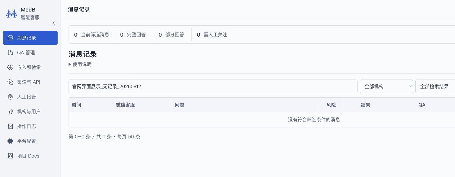 实际后台截图 · 已筛选为无记录视图